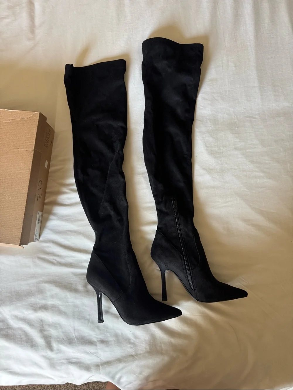 Steve Madden Black Over-the-Knee Stiletto Boot